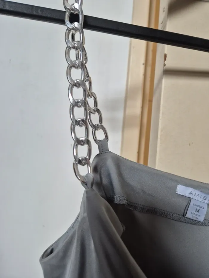 Debardeur croc top gris - photo numéro 3
