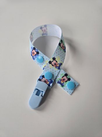 Attache tétine ruban Baby Mickey 