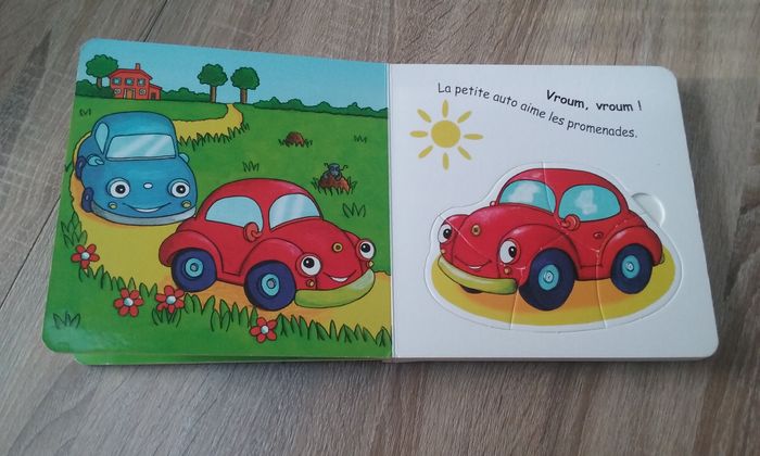 livre puzzle véhicules pour enfant - photo numéro 2