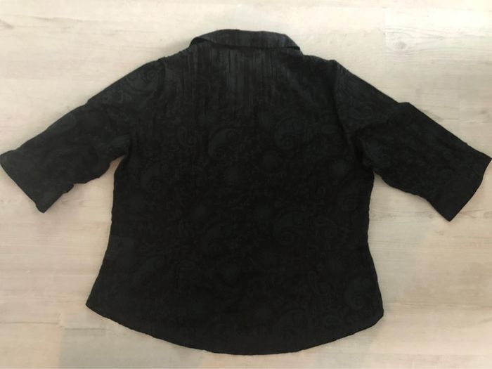 AN42-Blouse imprimée tissus froissé T 46 - photo numéro 8