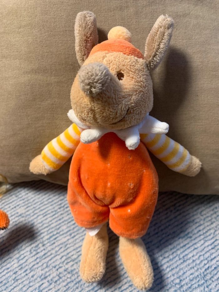 petite peluche chien orange/ marron - photo numéro 2
