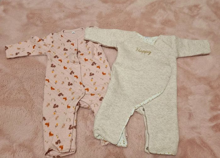 Lot 2 sur pyjama chaud  - 9mois - 71cm