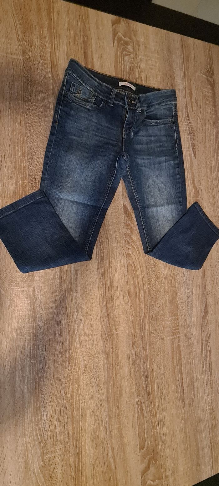 Pantacourt ou pantalon 3/4 jean femme camaieu - photo numéro 2