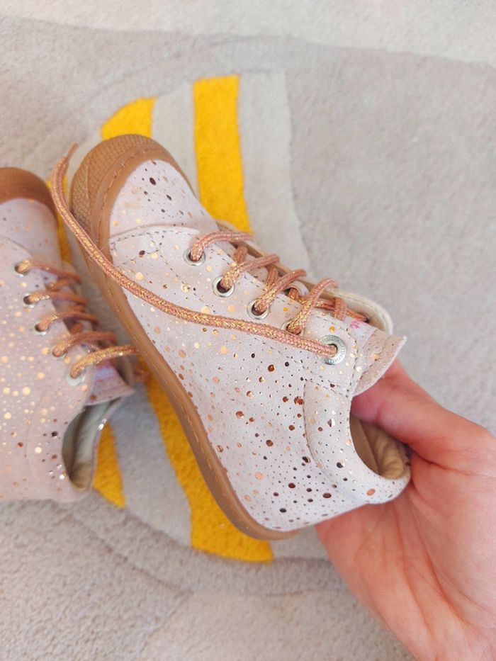 Chaussures Naturino cocoon rose pois dorés 24 - photo numéro 7