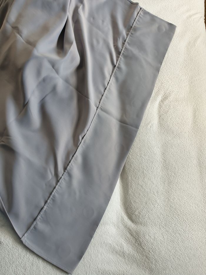 Rideau occultant gris a oeillets - photo numéro 7