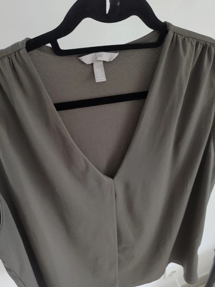 H&M débardeur taupe L - photo numéro 2