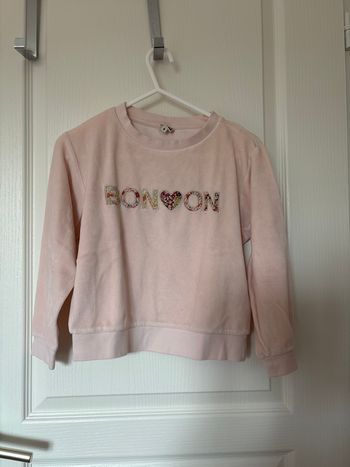 Sweat velours Bonton