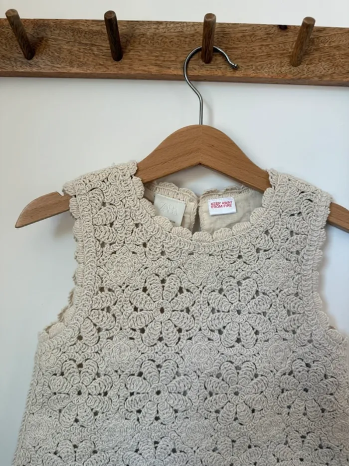 Haut en crochet neuf Zara - photo numéro 3