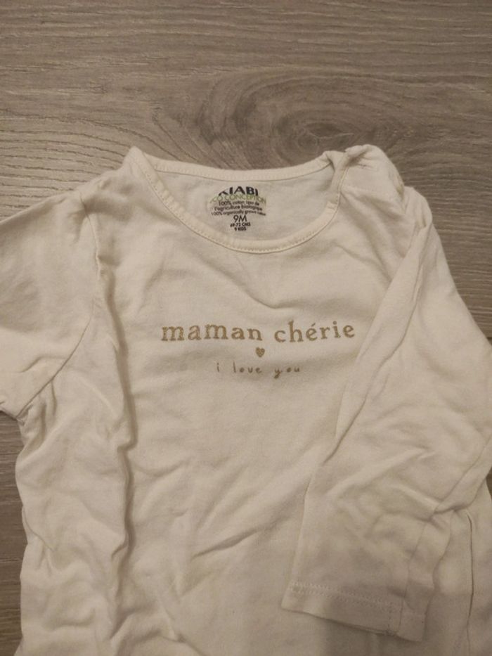 T-shirt manche longue 9 mois - photo numéro 2