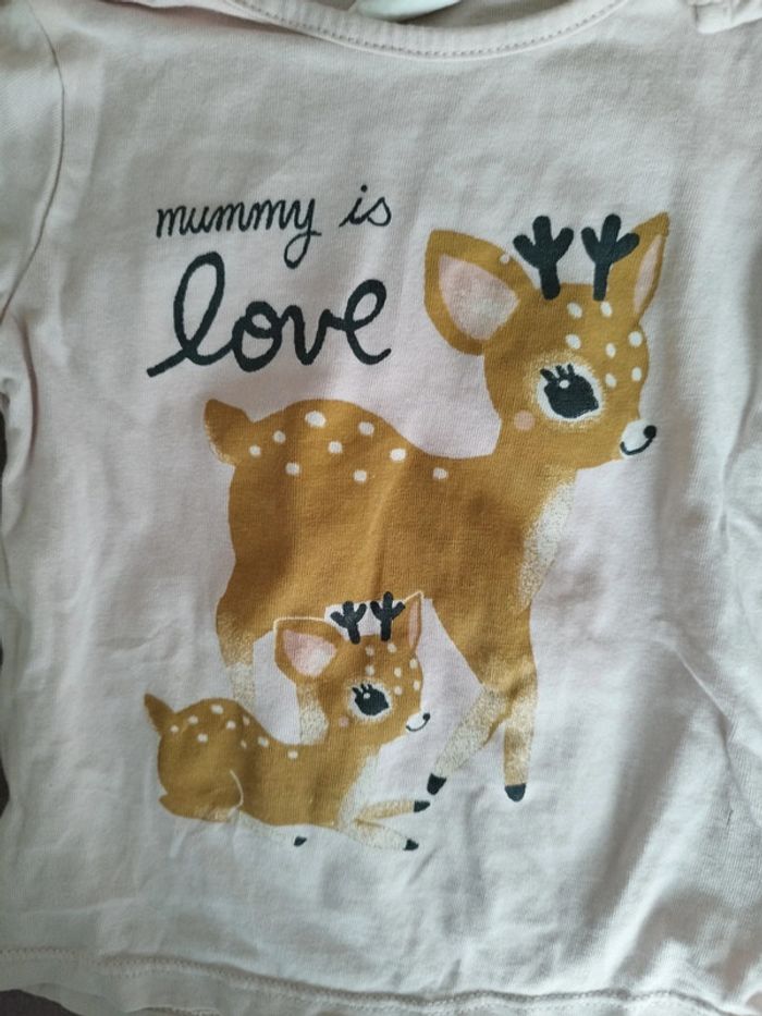 T shirt manche longue fille 12 mois - photo numéro 3