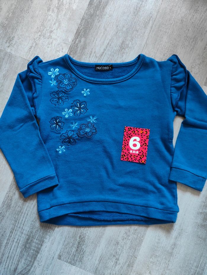 Sweat fille brodé 🌼 6A