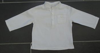 Magnifique chemise col tunisien garçon 12 mois (74 cm) Obaïbi