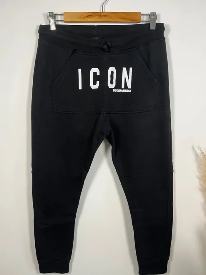 Jogging noir Icon Dsquared2