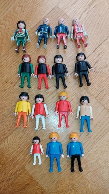 Lot Figurine 1974 Playmobil Bonhomme figure set