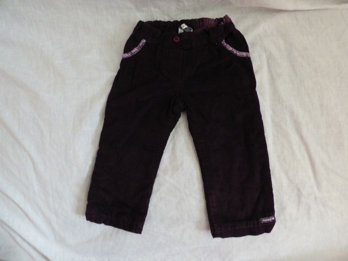 PANTALON VELOURS BEBE FILLE