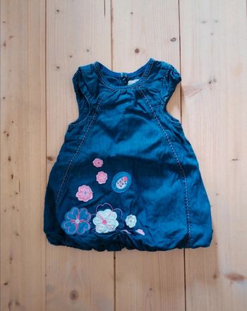 Jolie robe jean doublée 9mois