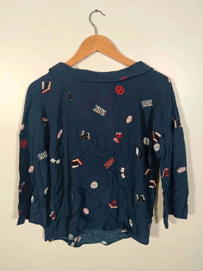 Blouse marine Zara 36 - photo numéro 2