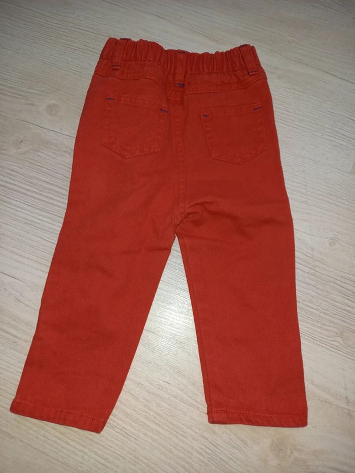 Pantalon rouge garçon 3/6 mois - photo numéro 3