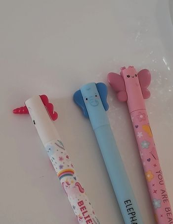 Stylos Legami Licorne Éléphant Papillon