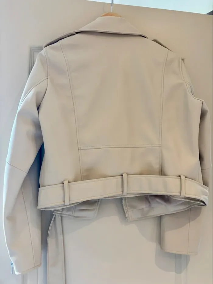 Perfecto beige Zara taille L - photo numéro 6