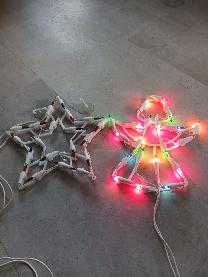 lot de 2 figurines lumineuses