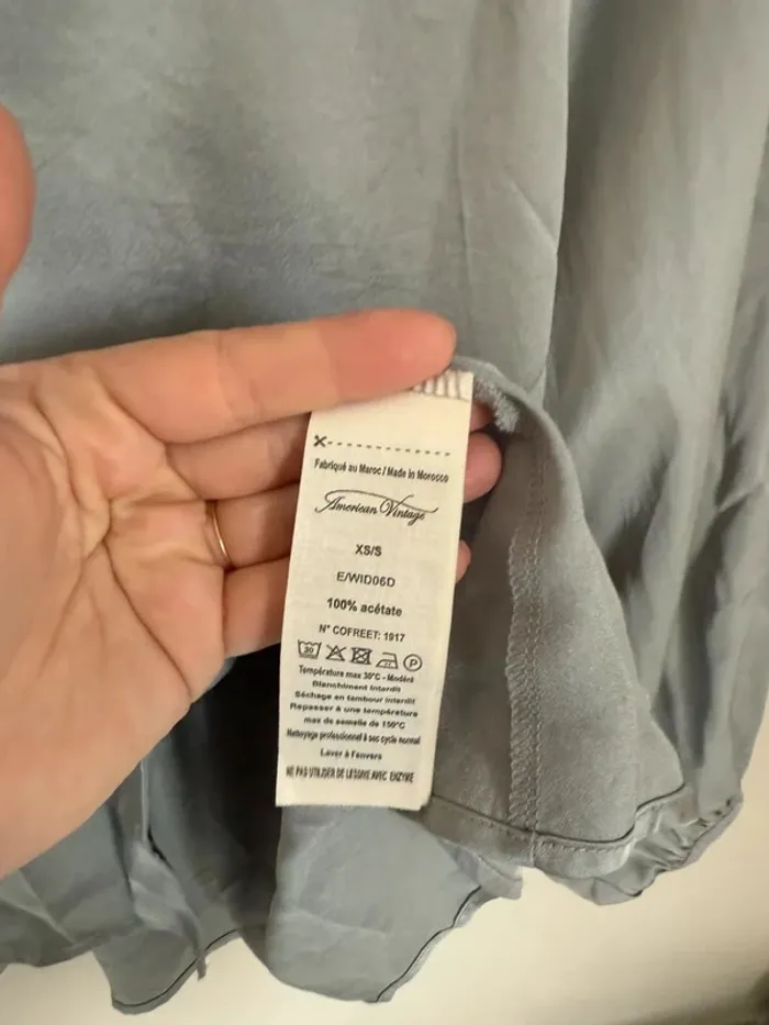 Blouse satin gris AMV - photo numéro 6