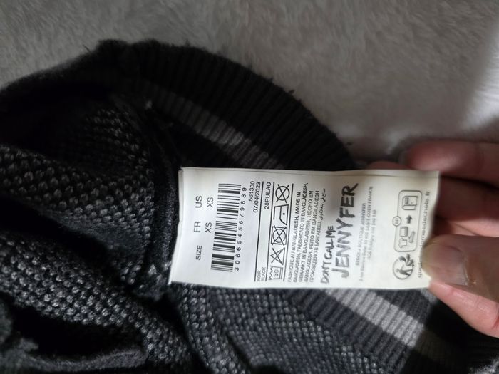 Pull cardigan gilet gris - photo numéro 8