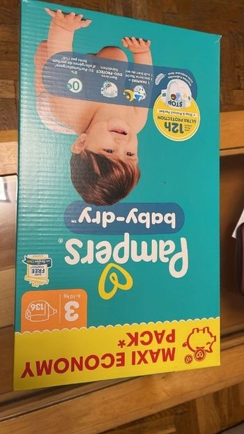 Couches tailles3 lot de 2 cartons