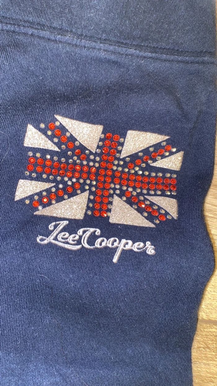 Caleçon long coton lee Cooper drapeau bleu marine - photo numéro 2