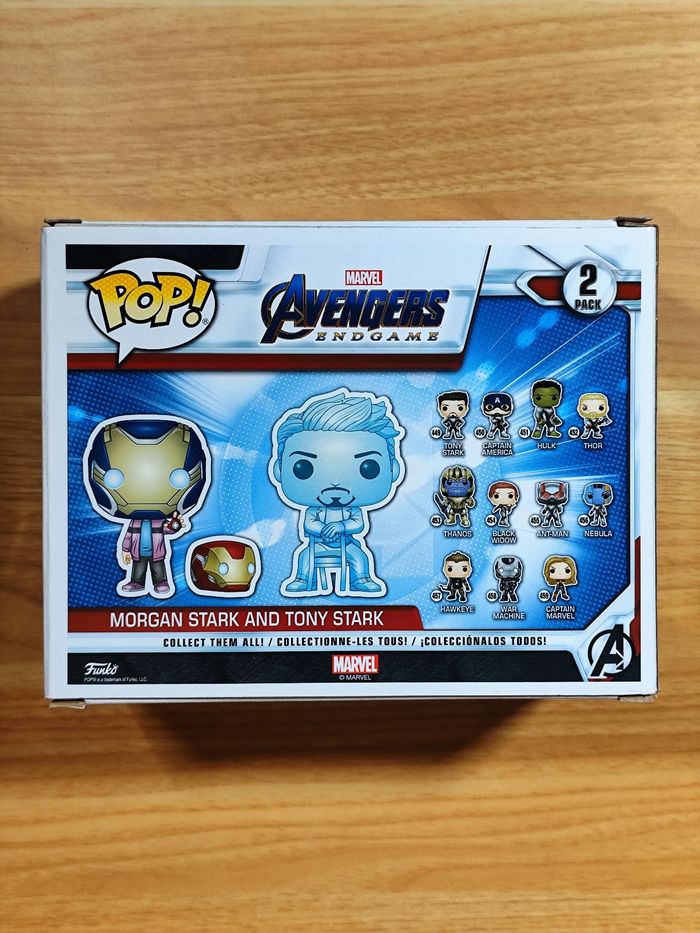 Funko Pop! - Morgan Stark & Tony Stark 2 Pack (Avengers Endgame) - Glows In The Dark - photo numéro 3