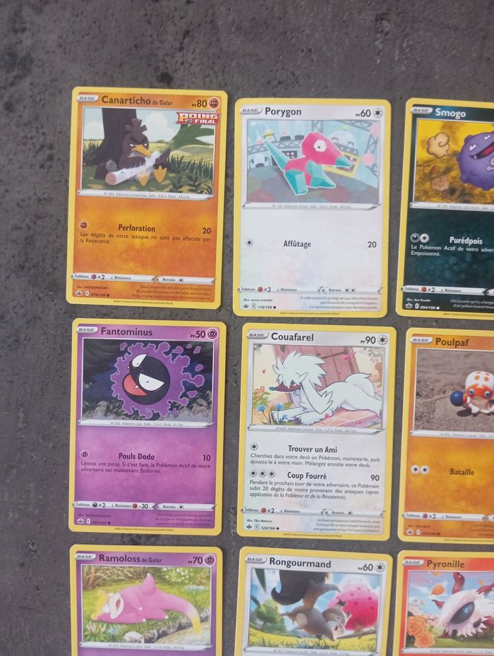 Lot 17 Cartes Pokémon Règne De Glace Sans Doubles - photo numéro 2