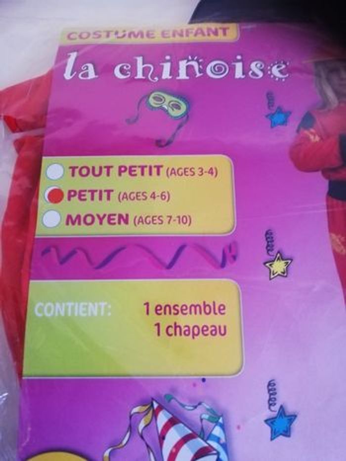 Déguisement enfant fille la chinoise 4-6ans - photo numéro 2