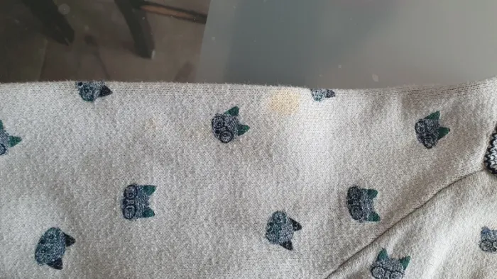 Pull blanc et bleu - photo numéro 5