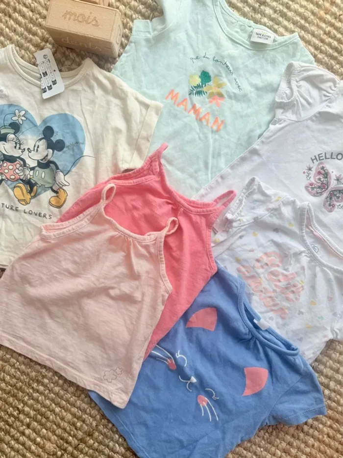 Lot tee shirt 9mois / 71cm - photo numéro 2