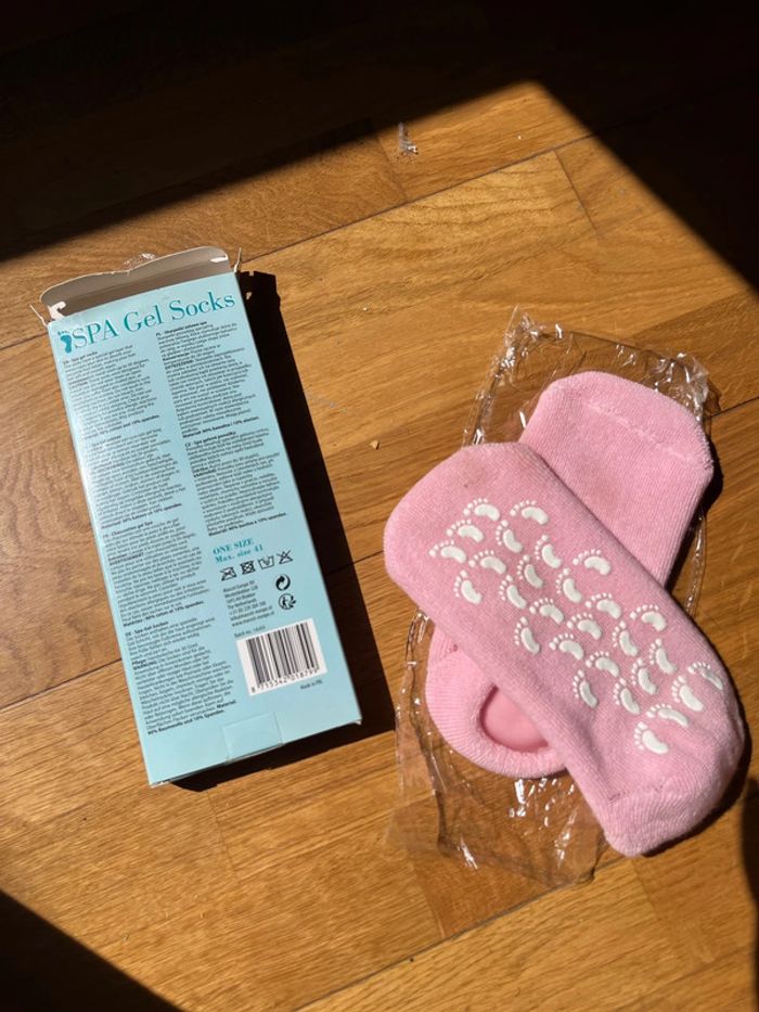 Chaussettes Gel SPA Rose – Soin pieds doux – Antidérapantes - photo numéro 4