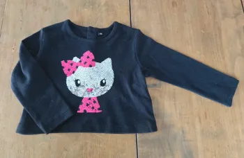 Tee-shirt manches longues fille 12 mois