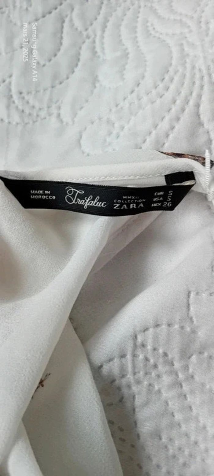 Blouse sans manches dos ouvert motif chouettes femme S trafaluc zara - photo numéro 15