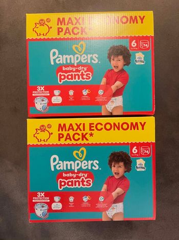 Pampers taille 6 pants maxi pack (2 cartons)