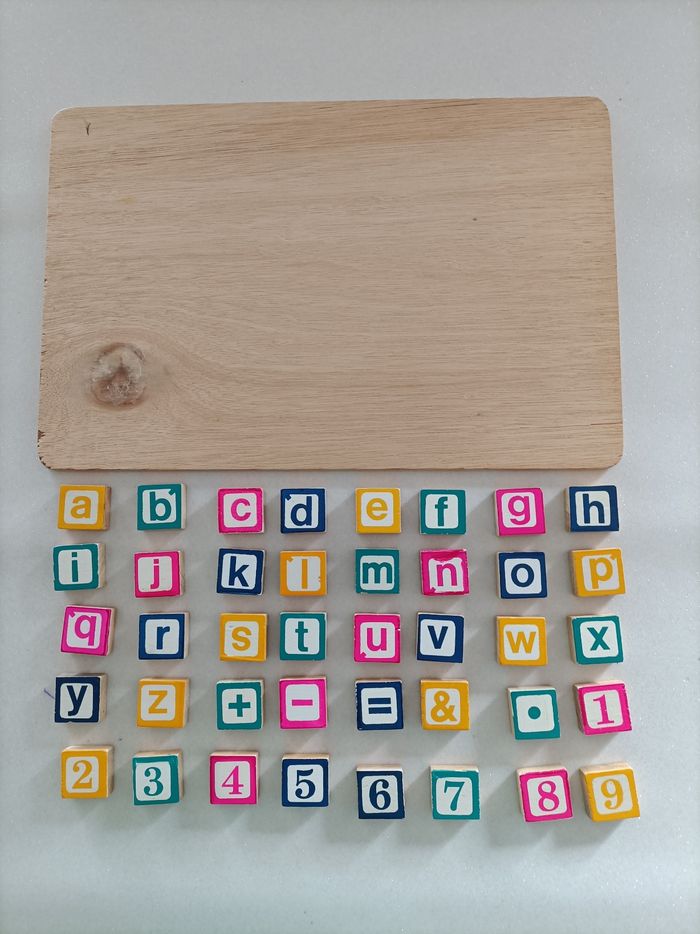 Jeu alphabet en bois - photo numéro 4