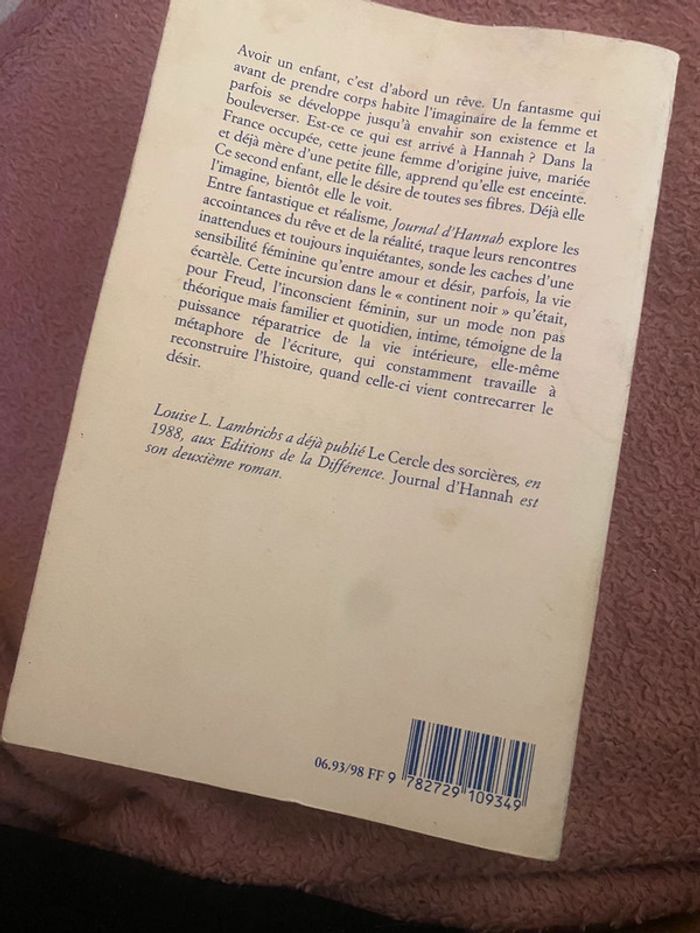 Journal d’Hannah – Louise L. Lambrichs 1993 - photo numéro 7
