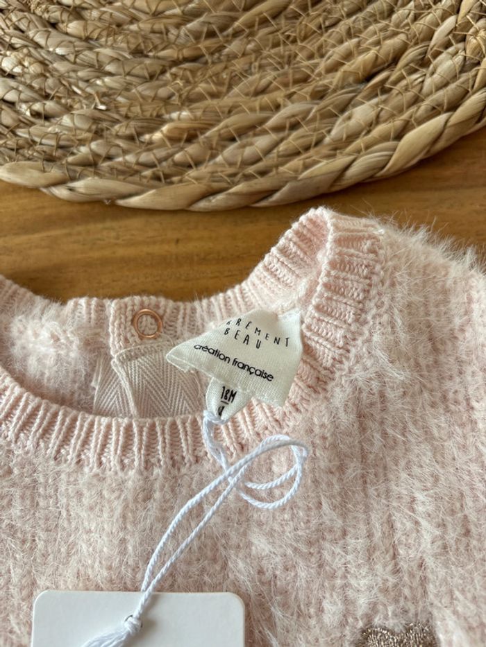 Robe pull rose pale 18 mois - photo numéro 4