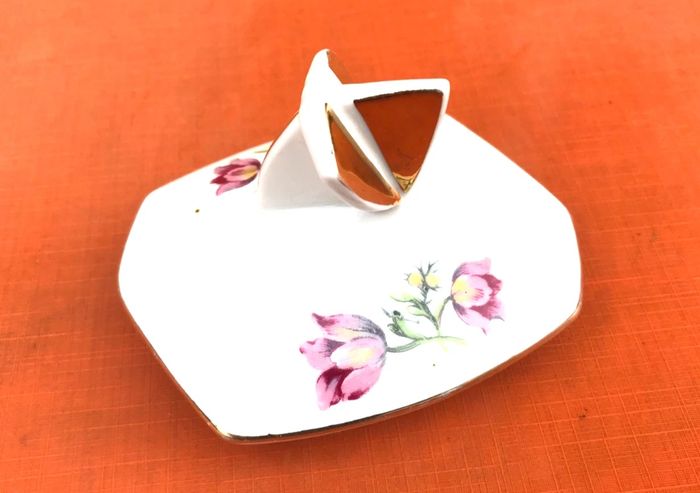 Ancien sucrier Porcelaine  Importé de Jean-Marie Tchécoslovaquie - photo numéro 3