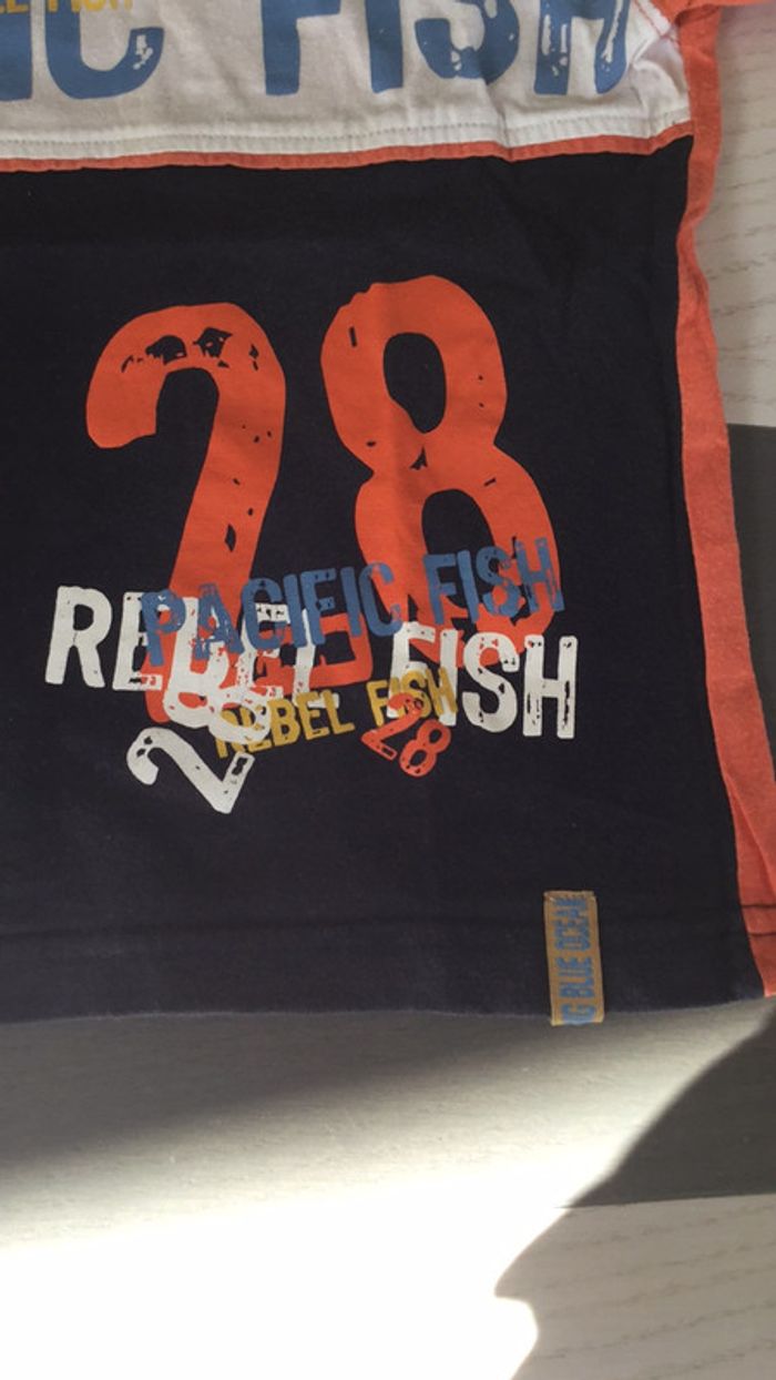 Tee-shirt Pacific Fish 3 ans Big Blue Océan - photo numéro 2