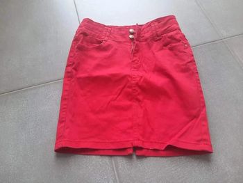 Jupe rouge taille S