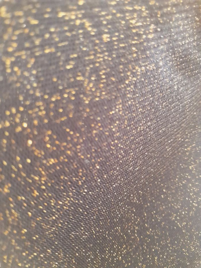 Robe noire pailletée or neuve - photo numéro 3