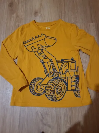 T-shirt manches longues tractopelle chantier