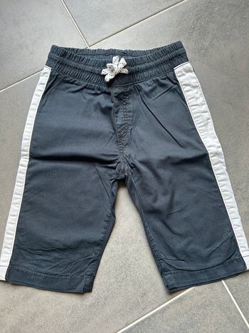Pantacourt short long noir et blanc H&M garçon