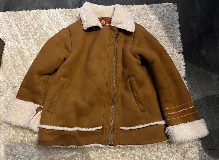 Manteau molletonné marron