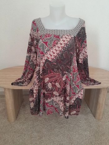 Robe d'été 💫Vintage💫 fluide col carré 💫Taille 42 M&S💫