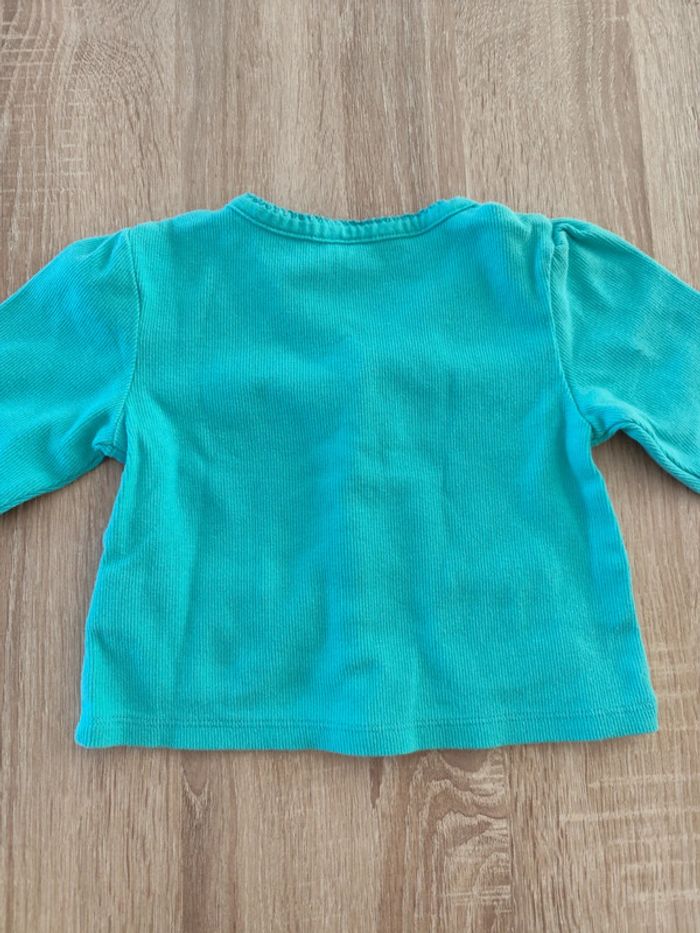Gilet bleu turquoise - photo numéro 4